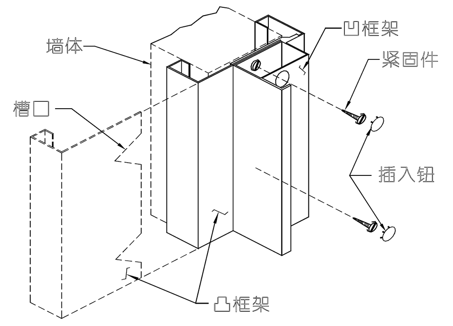 HKS-40型工業(yè)隔聲門快裝式開口框架特點(diǎn)